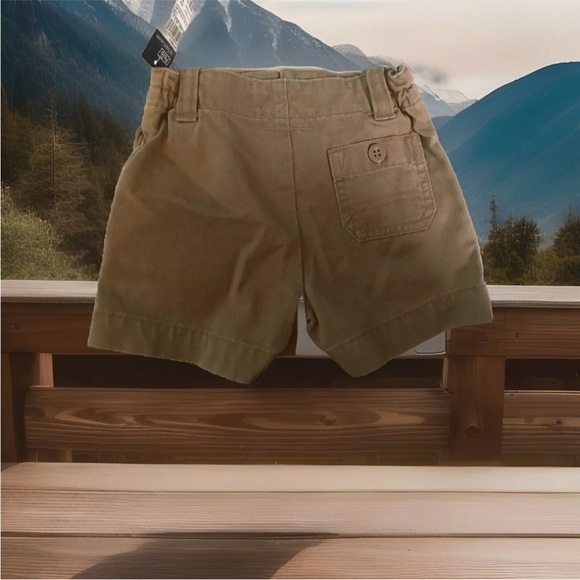 NWT POLO BY RALPH LAUREN SHORTS SIZE 12M~Khaki Tan~UNISEX - Picture 2 of 7